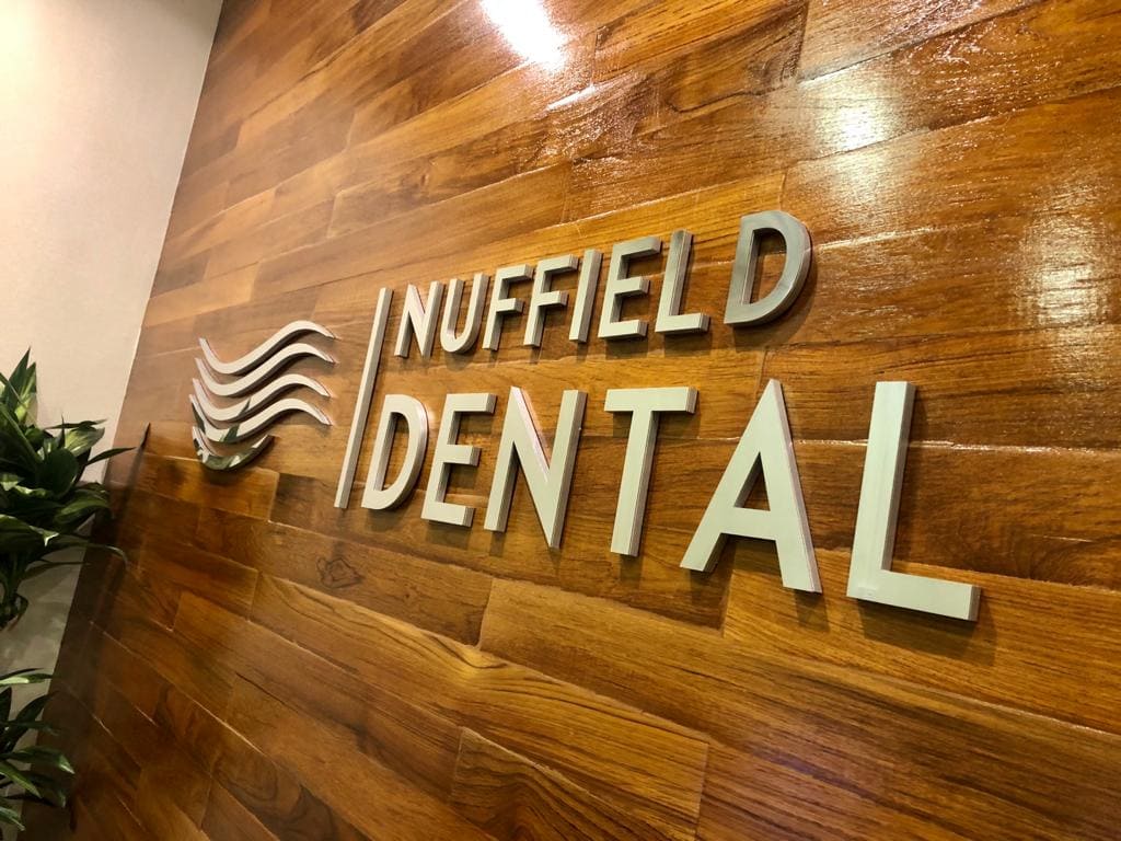 Nuffield Dental multi-outlet illuminated clinic signage by Hi-Tech Images